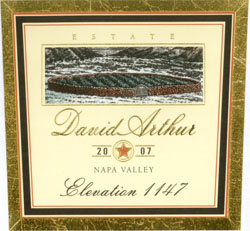 Wine Label for David Arthur Vineyards